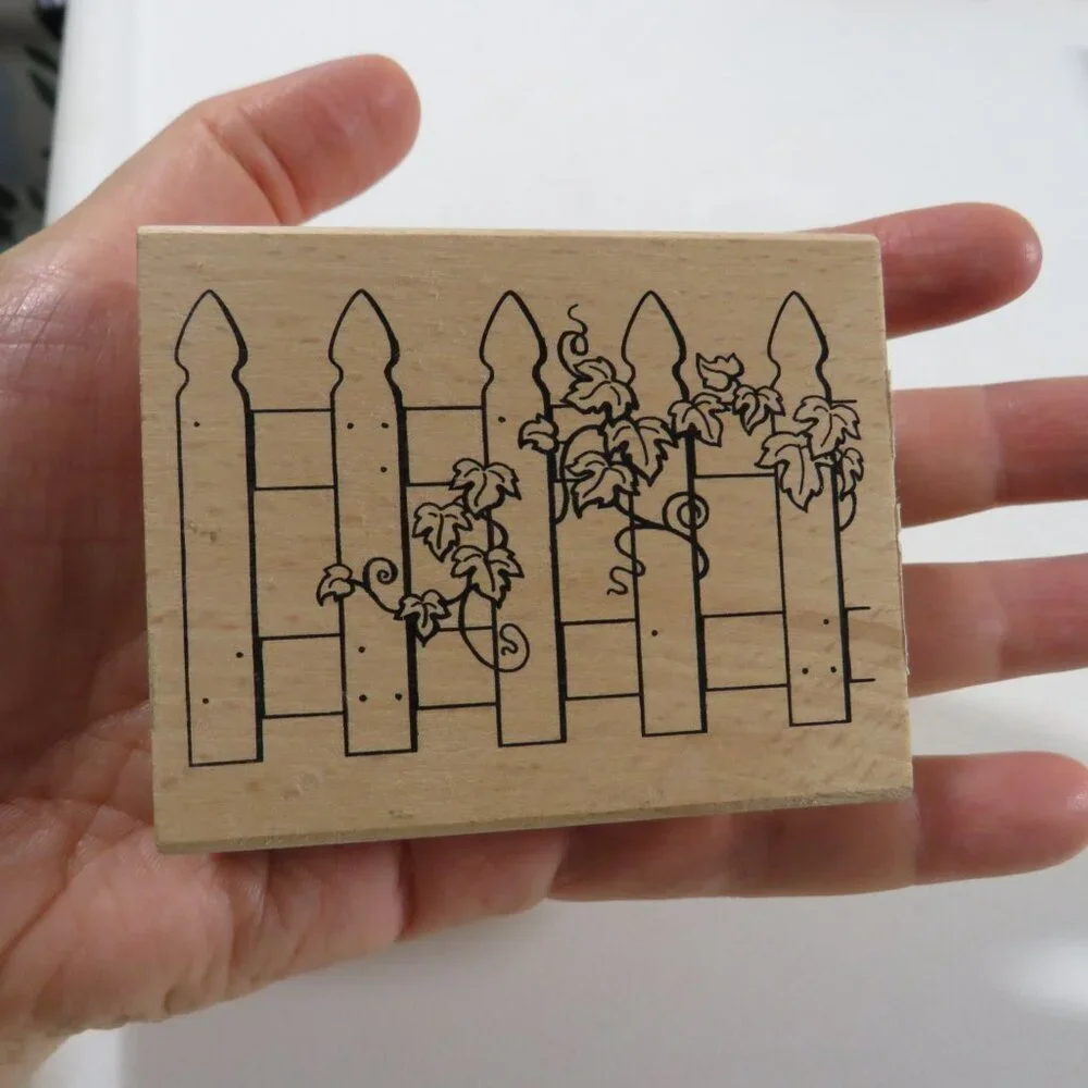 Rubber Stamps Wood Mounted (Fence, Topiary, Just for You Bouquet)